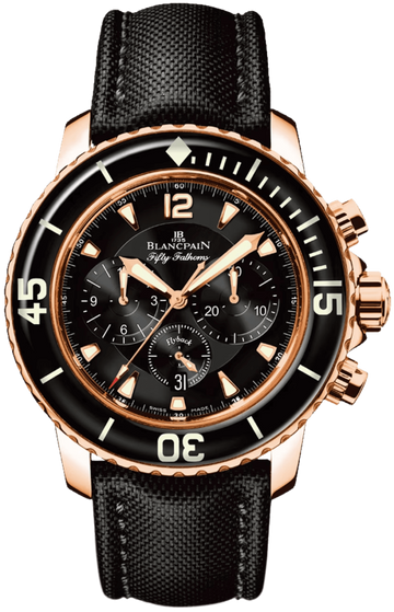 Blancpain Fifty Fathoms Chronographe Flyback Red Gold Men's Watch - 5085F 3630 52A