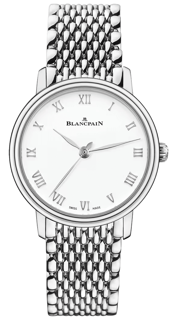 Blancpain Villeret Ultraplate Mille Mailles Steel Ladies Watch - 6104 1127 MMB