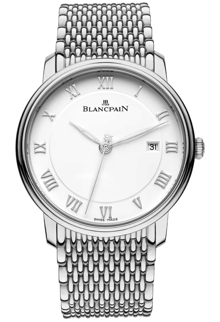 Blancpain Villeret Ultraplate Date 40mm Steel Men's Watch - 6651 1127 MMB