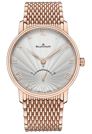 Blancpain Villeret Ultraplate Retrograde Red Gold Men's Watch - 6653 3642 MMB