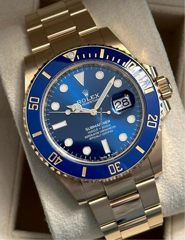 Rolex Submariner Date NEW 2024 Submariner Date BLUE DIAL 18KT GOLD 126618LB