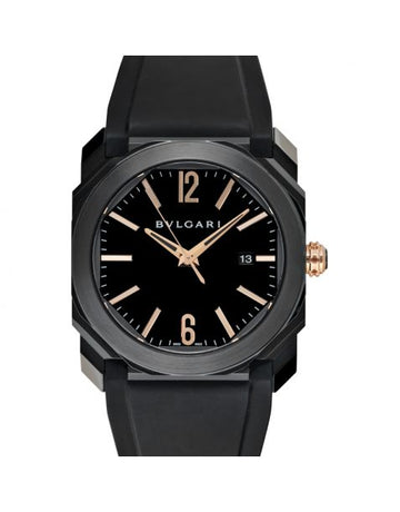 Octo L'Originale Automatic Black Dial Stainless Steel Men's Watch