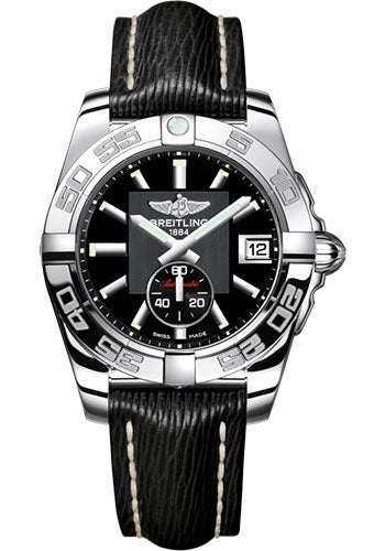 Breitling Galactic 36 Automatic Watch - Steel - Volcano Black Dial - Black Sahara Strap - A3733012/BA33/213X/A16BA.1