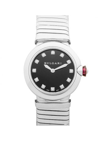 LVCEA Tubogas Quartz Black Dial Diamond Ladies Watch