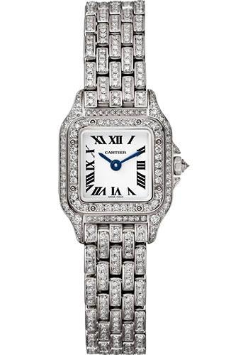 Cartier Panthere de Cartier Watch - 25 mm White Gold Diamond Case - Diamond Bracelet - HPI01325