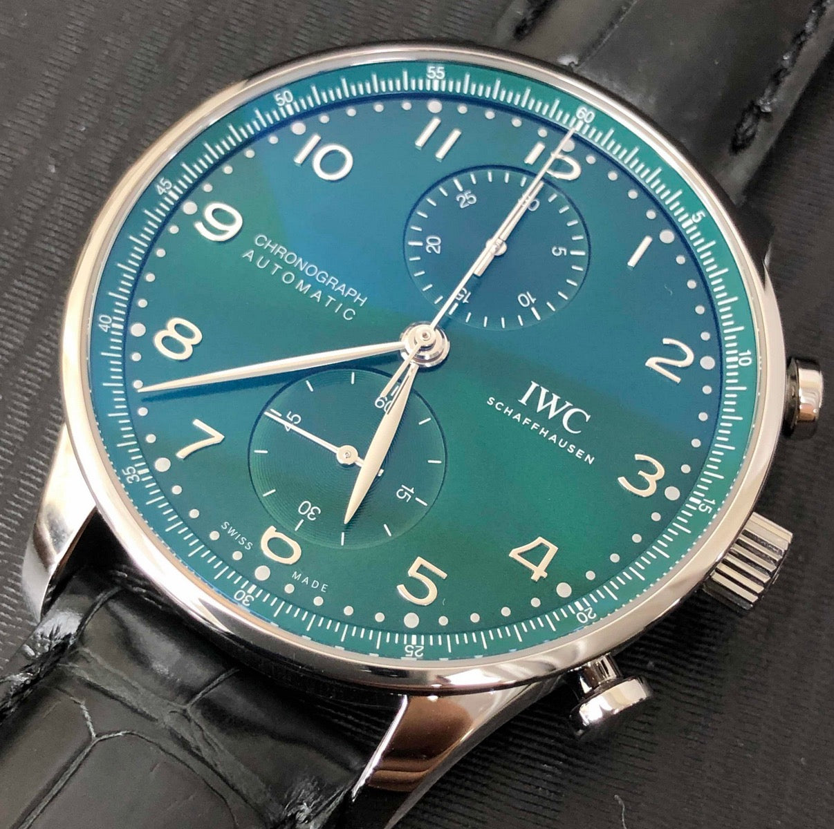 IWC Portugieser Green Dial Chronograph IW371615