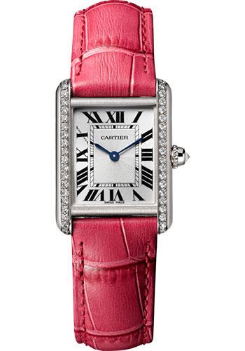 Cartier Tank Louis Small Rose Gold Diamond Ladies Watch WJTA0020 Box Papers